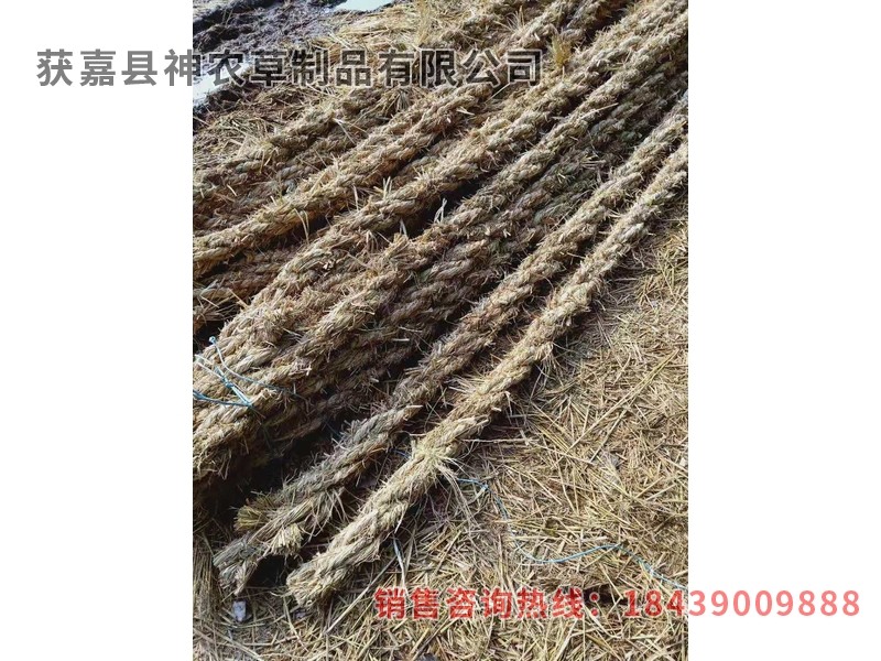 護坡草繩，護坡草棒